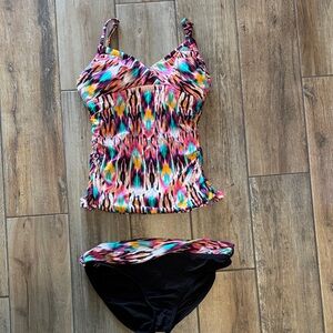 Kenneth Cole New York Multicolor Tankini Swim Set
